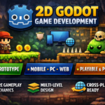 تطوير ألعاب 2D MVP في Godot، تصميم نموذج أولي للعبة Godot للهواتف المحمولة، وويب الحاسوب الشخصي