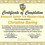 Amazon Seller VA Masterclas Certificate