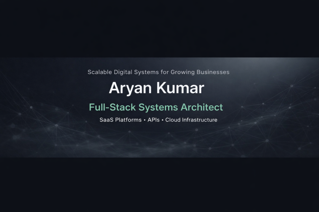Aryan Kumar - cover