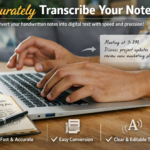 I will type handwritten texts into digital format