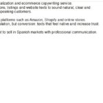 Spanish ecommerce product description optimization