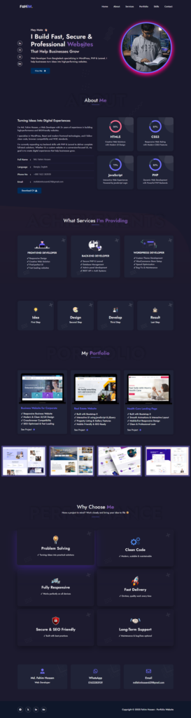 Md Fahim Hossen - portfolio - 0