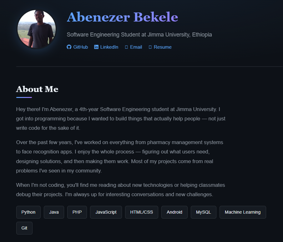 Abenezer Bekele - portfolio - 0