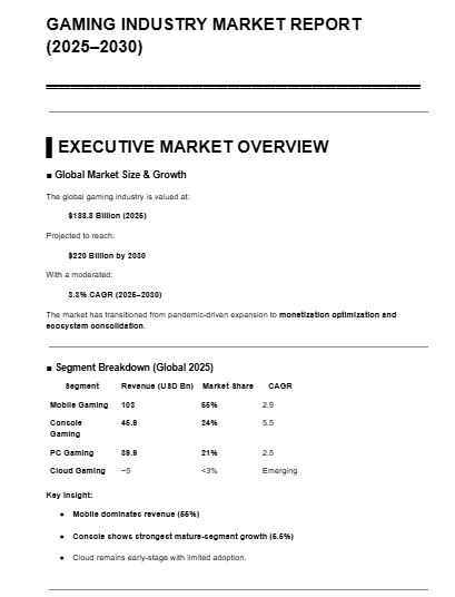 Je vais créer un « Rapport d’étude de marché - Analyse sectorielle » - portfolio - 1