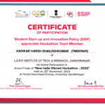 Finaliste – New India Vibrant Hackathon 2023 (SSIP)