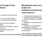 Detailed consultation on foreign economic activity. Preparation and verification of business correspondence with suppliers, carriers and banks. 