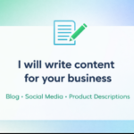 I will write blog posts, product descriptions and social media content