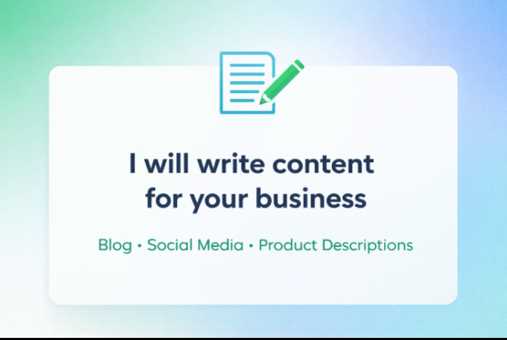 سأكتب تدوينات ووصف المنتجات ومحتوى على وسائل التواصل الاجتماعي - portfolio - 0