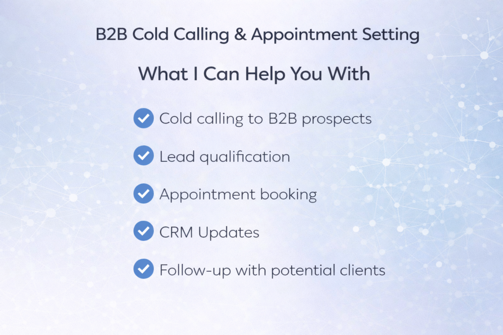 B2B Cold Calling & Appointment Setting - portfolio - 0