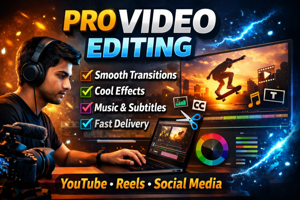Transformer vos clips bruts en vidéos engageantes avec des montages fluides, des transitions créatives et une finition propre. Idéal pour les reels, les courts-métrages et le contenu en ligne. - portfolio - 0
