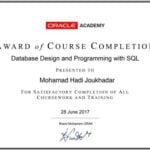 Oracle Academy: Database Design And Programming With SQL