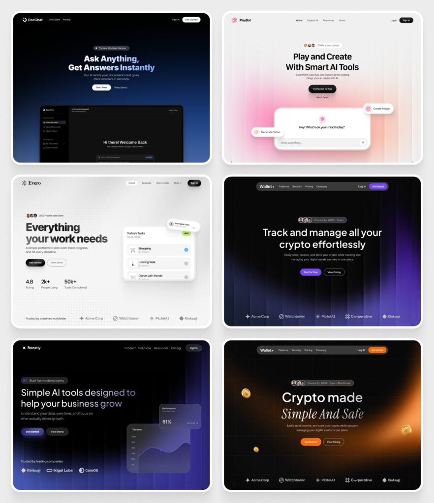 Redesign of web interfaces - portfolio - 0