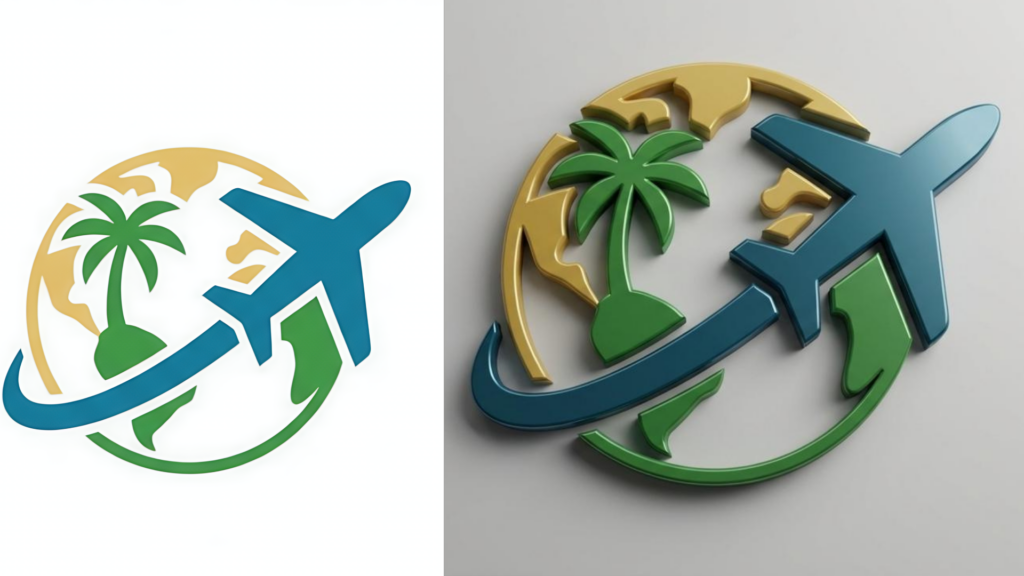 Designing professional logos (2D & 3D) for an integrated visual identity in just one day - portfolio - 2