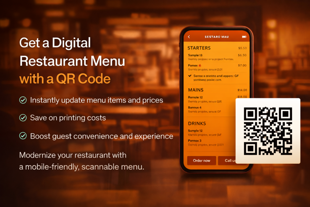 قائمة QR الرقمية للمطاعم (صديقة للهواتف المحمولة) - portfolio - 0