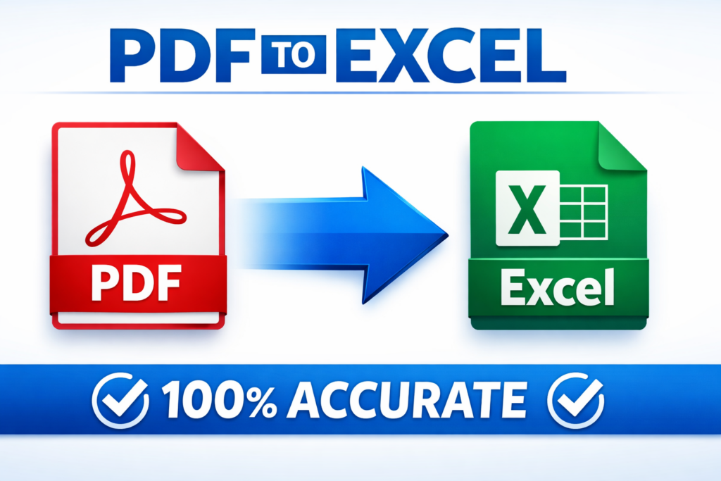 I will convert your PDF files into editable Excel spreadsheet - portfolio - 0