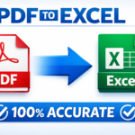 I will convert your PDF files into editable Excel spreadsheet - Remote