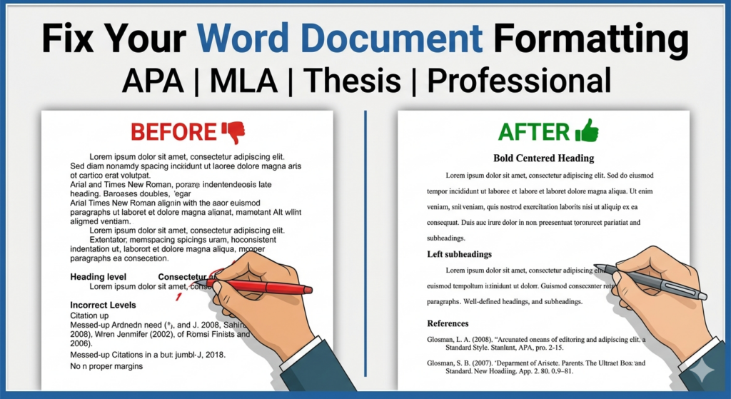 I will fix Microsoft Word formatting for professional academic documents - portfolio - 0