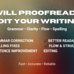 I will proofread and edit your content professionally - Remote
