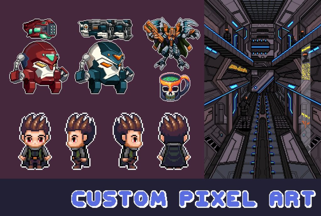 Je vais dessiner du pixel art selon vos spécifications - portfolio - 0