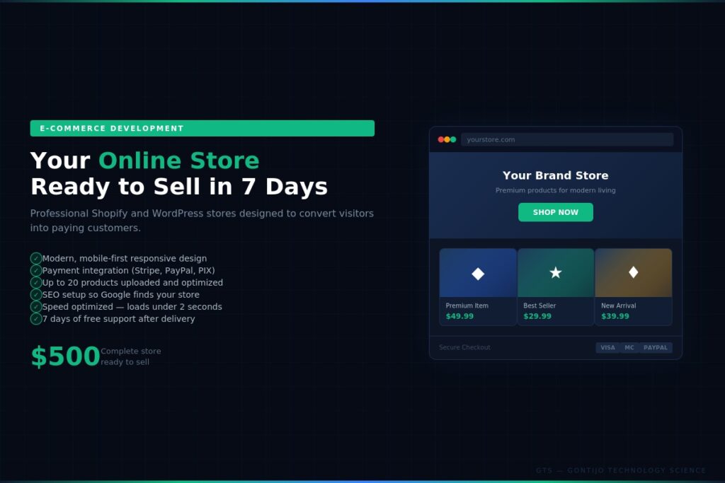 Je vais créer votre boutique Shopify ou WordPress — prête à être vendue dans 7 jours - portfolio - 0