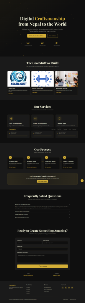 سأصمم وأطور صفحة هبوط Next.js عالية التحويل - portfolio - 0