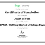Sage Payroll Certificate