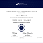 IA pour les formules Excel — Institut de la finance d’entreprise (CFI)