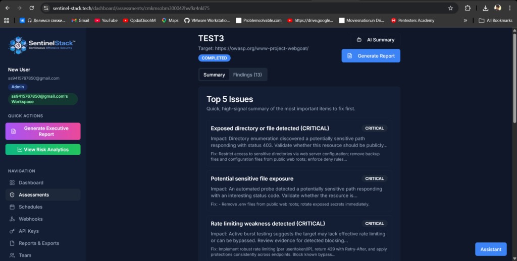 I can run security assesments for your enterprise. - portfolio - 2