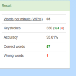 Professional Typing Speed ​​Certificate (65 WPM)