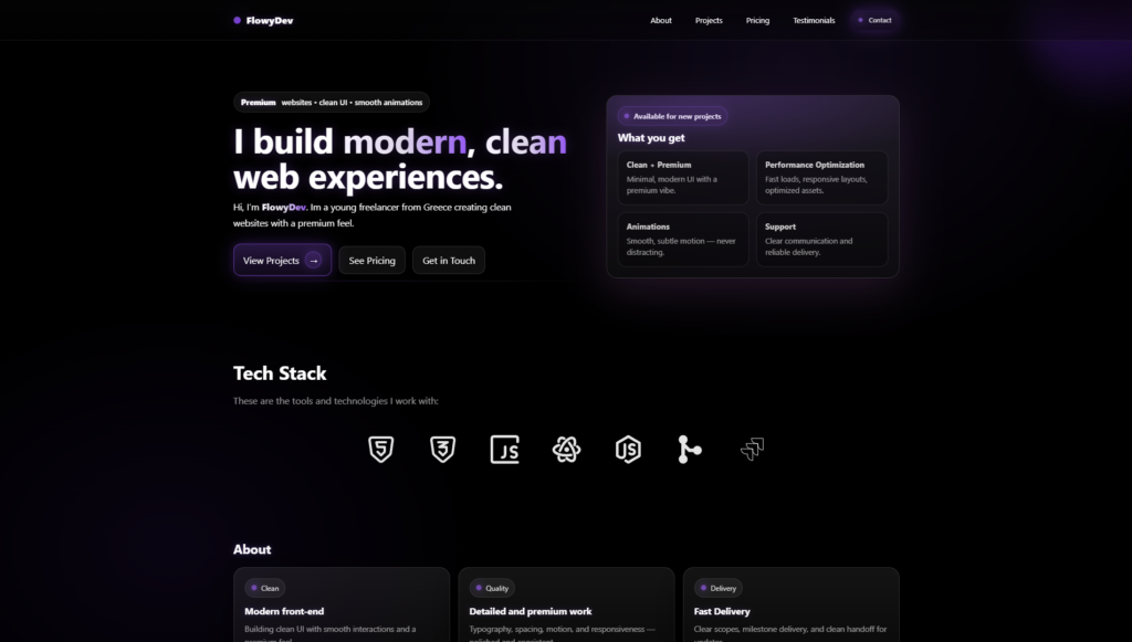 I will create a Portofolio or Business Website (100-1000€) - portfolio - 0