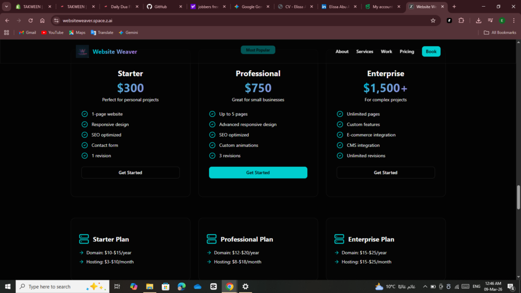 I specialize in creating high-performance, custom websites tailored to your unique business goals. I blend professional development wit - portfolio - 2