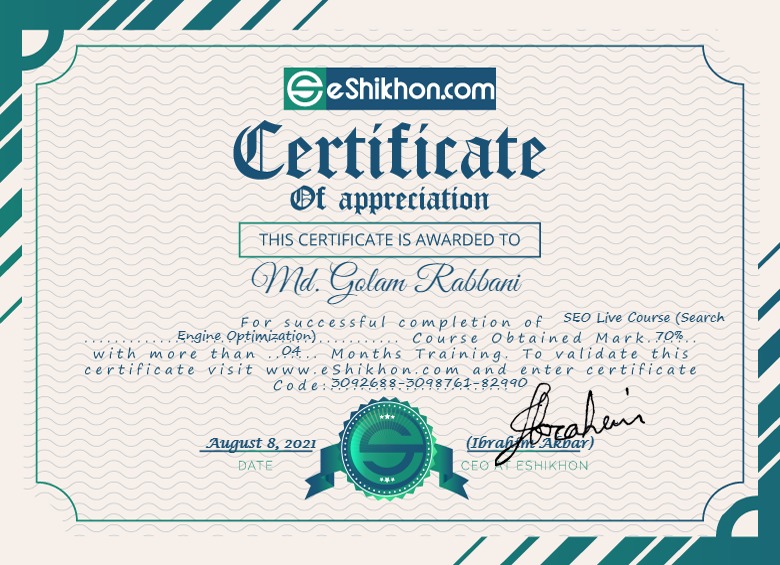 Md Golam Rabbani - portfolio - 0