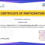 Certificat de participation