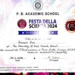 P. B. ACADEMIC SCHOOL ESTA DELLA SCIENZA FESTA DELLA SCIENZA 2024