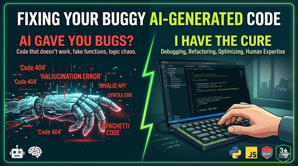I will fix you buggy AI generated code - portfolio - 0