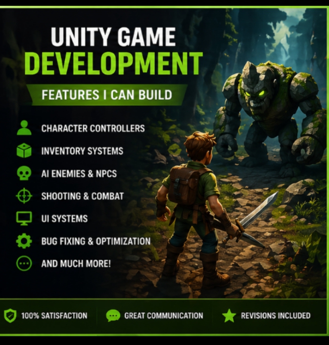 Je créerai des jeux Unity 2D ou 3D pour mobile et PC - portfolio - 2