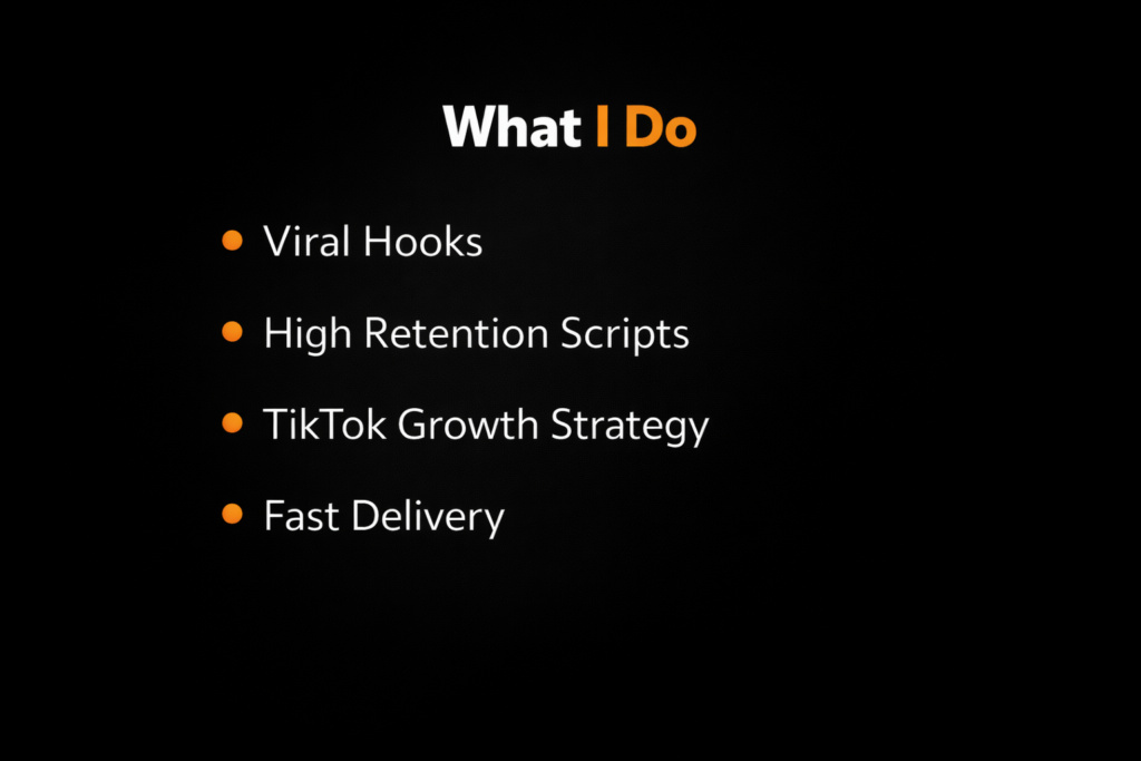 I will create viral TikTok scripts for your niche - portfolio - 2