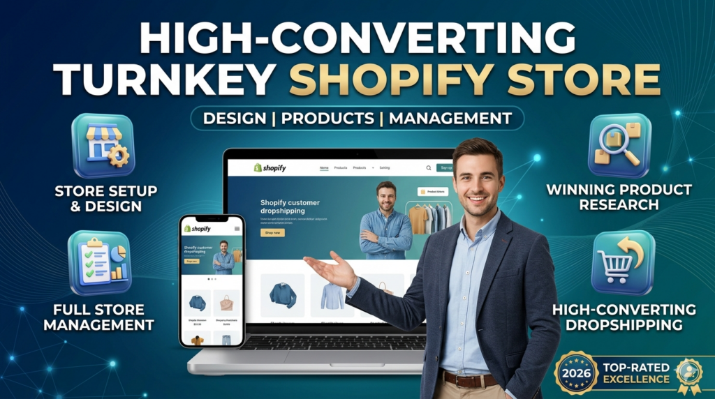 I will create a high-converting e-commerce website e.g Shopify development, design, redesign, dropshipping, products listing, products uploads - portfolio - 0