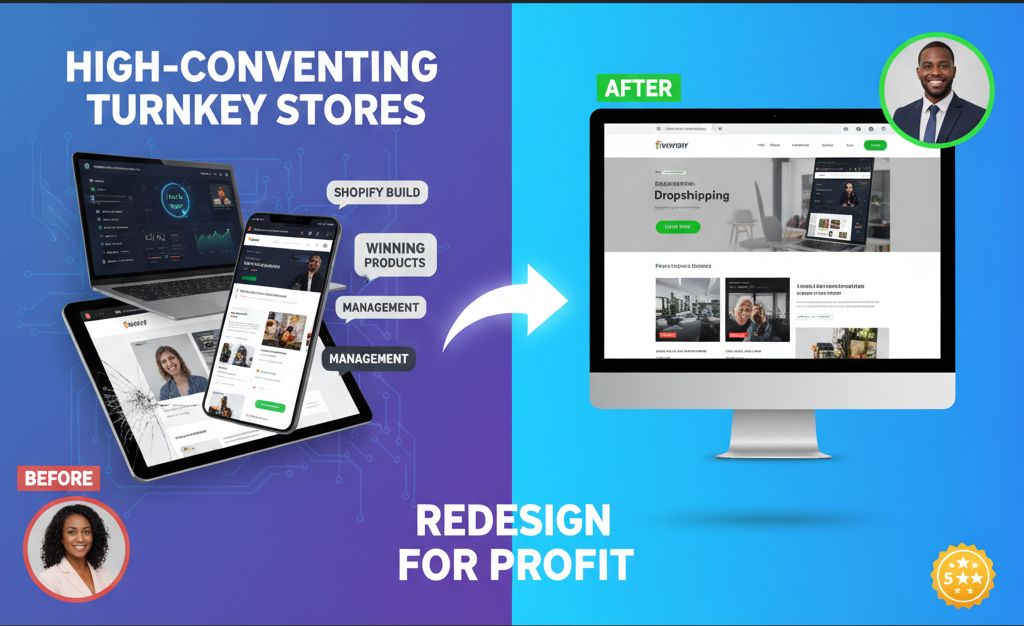 I will create a high-converting e-commerce website e.g Shopify development, design, redesign, dropshipping, products listing, products uploads - portfolio - 2