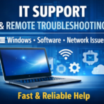 I will provide IT support & remote troubleshooting for Windows, software and network issues