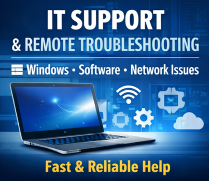 I will provide IT support & remote troubleshooting for Windows, software and network issues - portfolio - 0