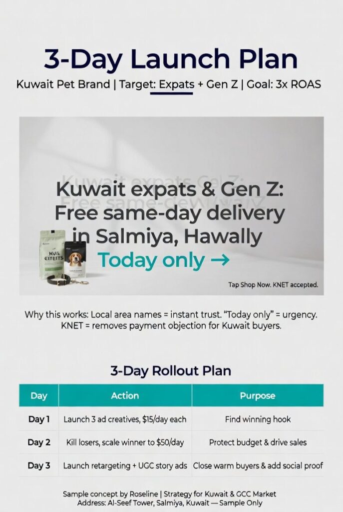I Will Run Meta Ads For Your Kuwait Brand - 3x ROAS Plan + Ad Creatives - portfolio - 0