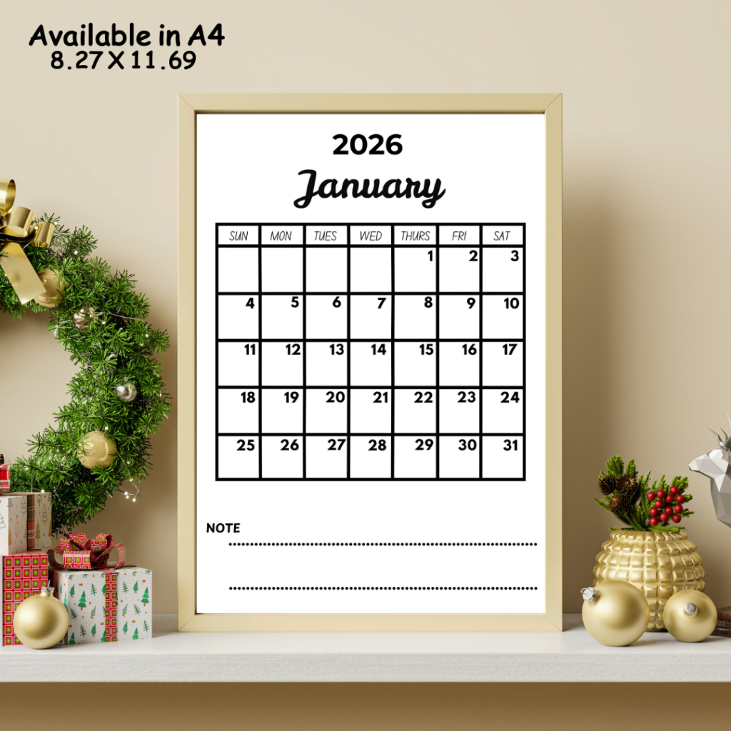 I will design clean and printable calendar in Canva - portfolio - 0
