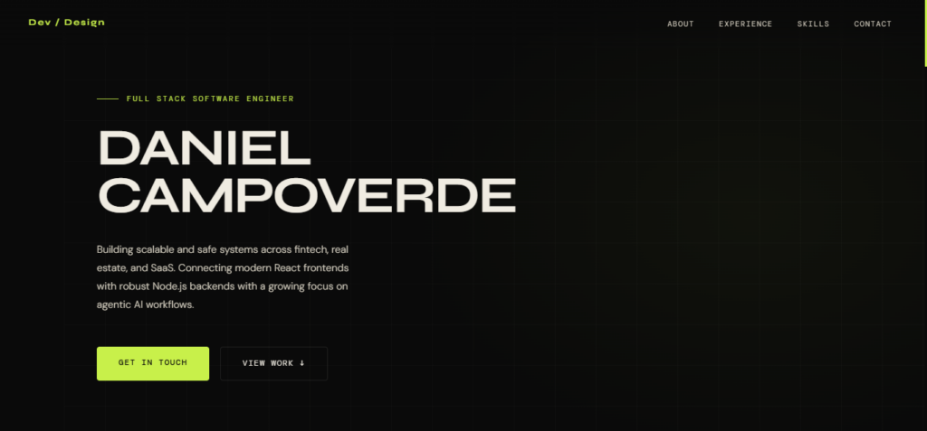 Daniel Campoverde - portfolio - 0