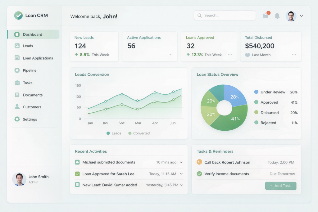 I Will Build Your Loan CRM, Hotel CRM or Custom CRM System in 7 Days - portfolio - 0