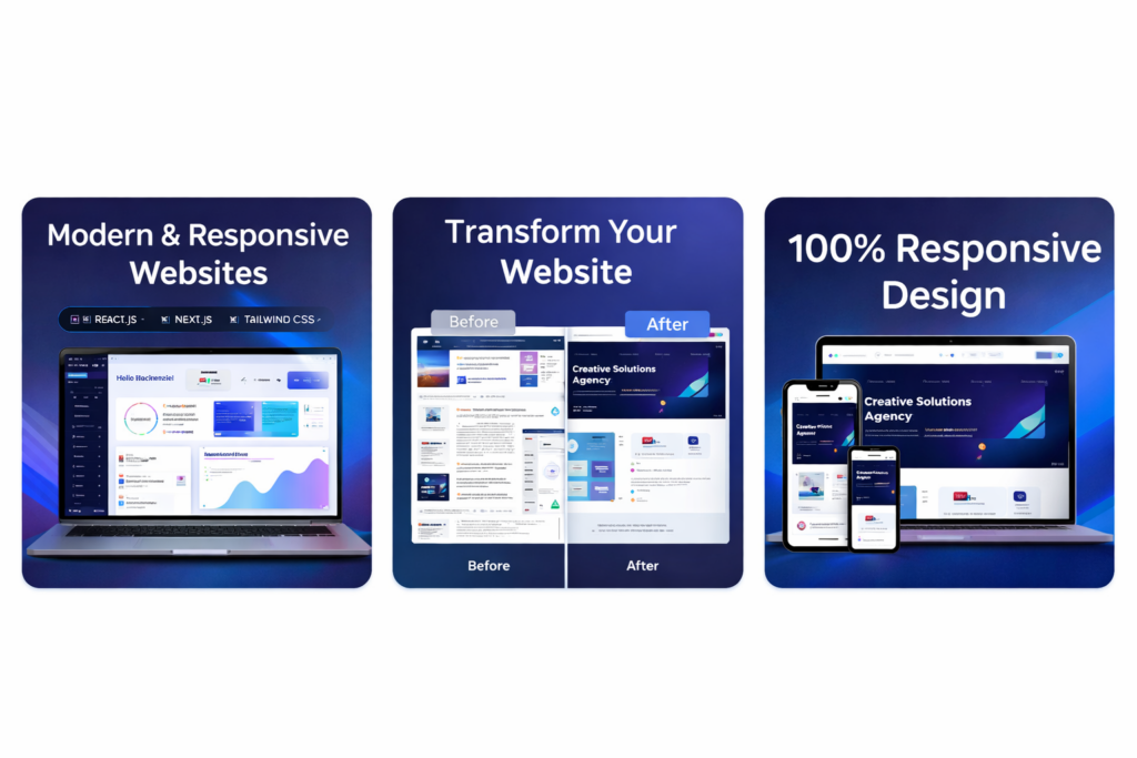 سأبني موقعا إلكترونيا حديثا وسريع الاستجابة باستخدام React.js / Next.js - portfolio - 0