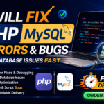 I will customize PHP MySQL web application and fix errors bugs fast