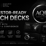 Design professional pitch decks and presentations