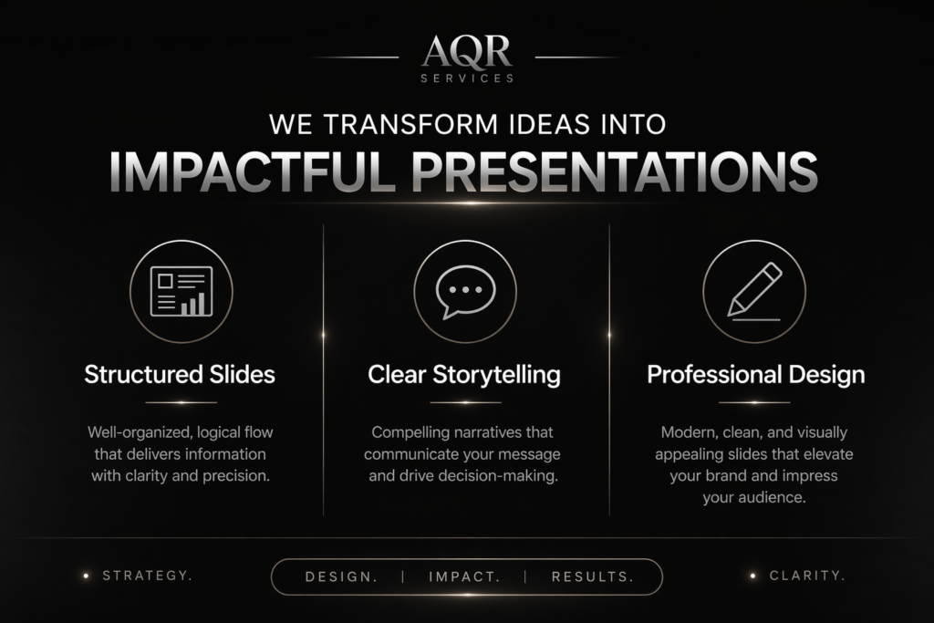Concevoir des pitch decks et des présentations professionnelles - portfolio - 1