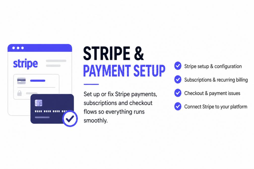 I will set up or fix your Stripe payments and subscriptions - portfolio - 0